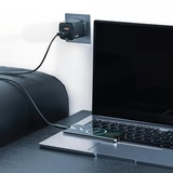 Green Lion Dual Port Wall Charger UK Plug 2 USB-A Port USB-A to Micro 1m Cable -Black