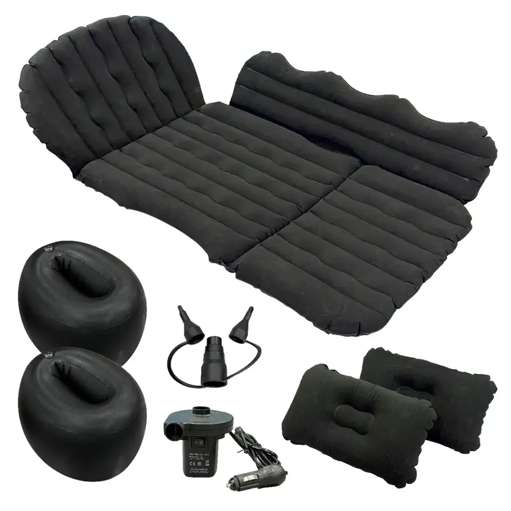 Green Lion Inflatable Car Air Mattress - Black