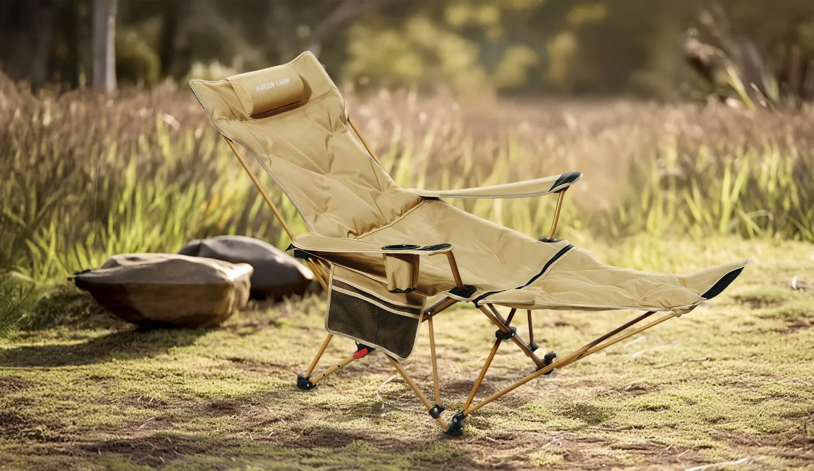 Green Lion Vestro Camping Chair with Foam