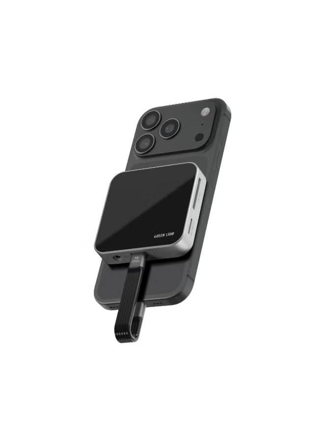 Green Lion 8- in-1 Hub Multi Device Support - Black
