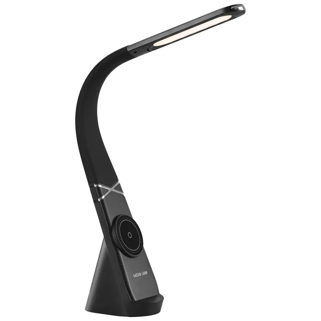 Green Lion MAG LED Gooseneck Desk Lamp with Wireless Charger