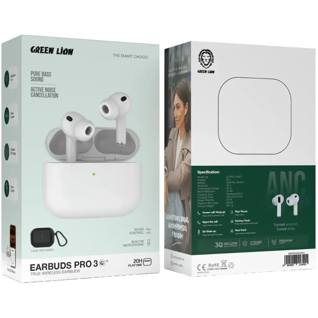 GREEN LION EARBUDS PRO 3 TRUE WIRELESS