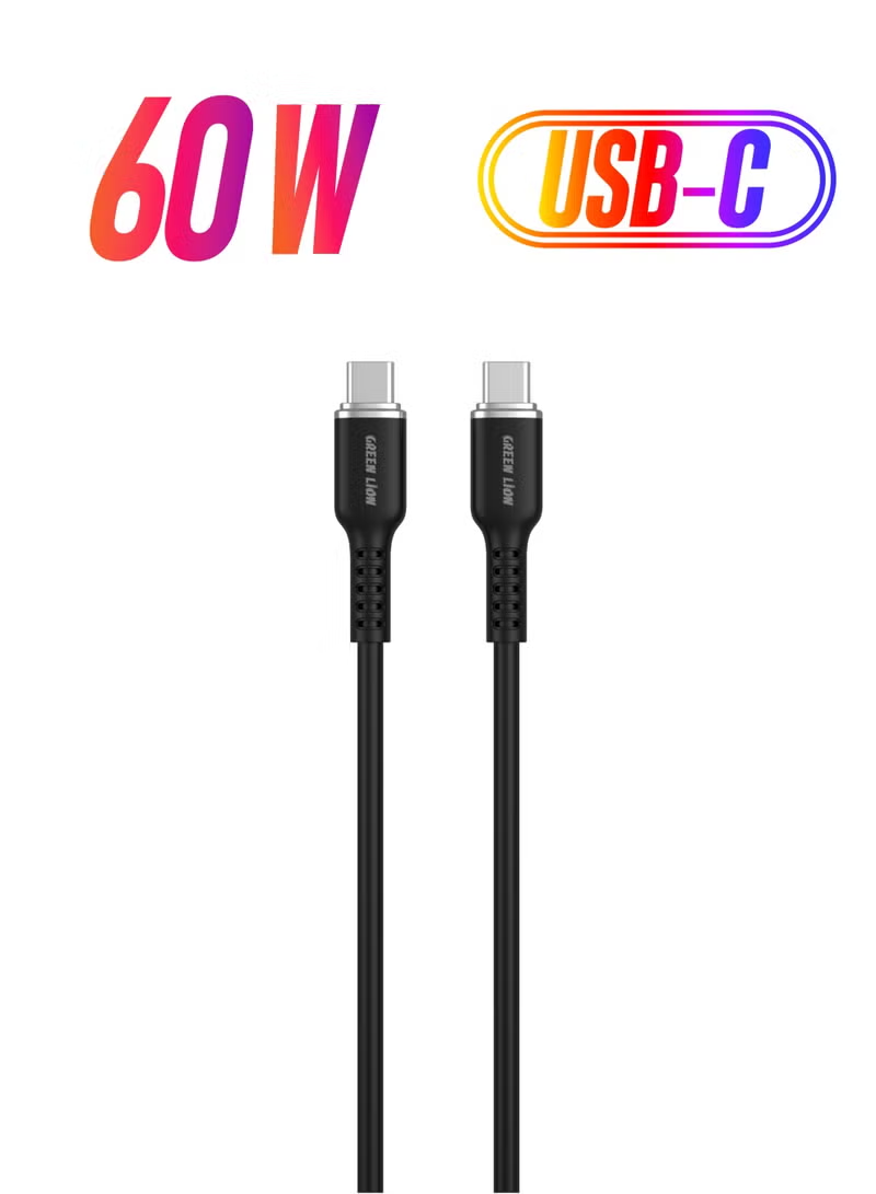 Green Lion 60W Silicone Cable USB-C To USB-C 1M