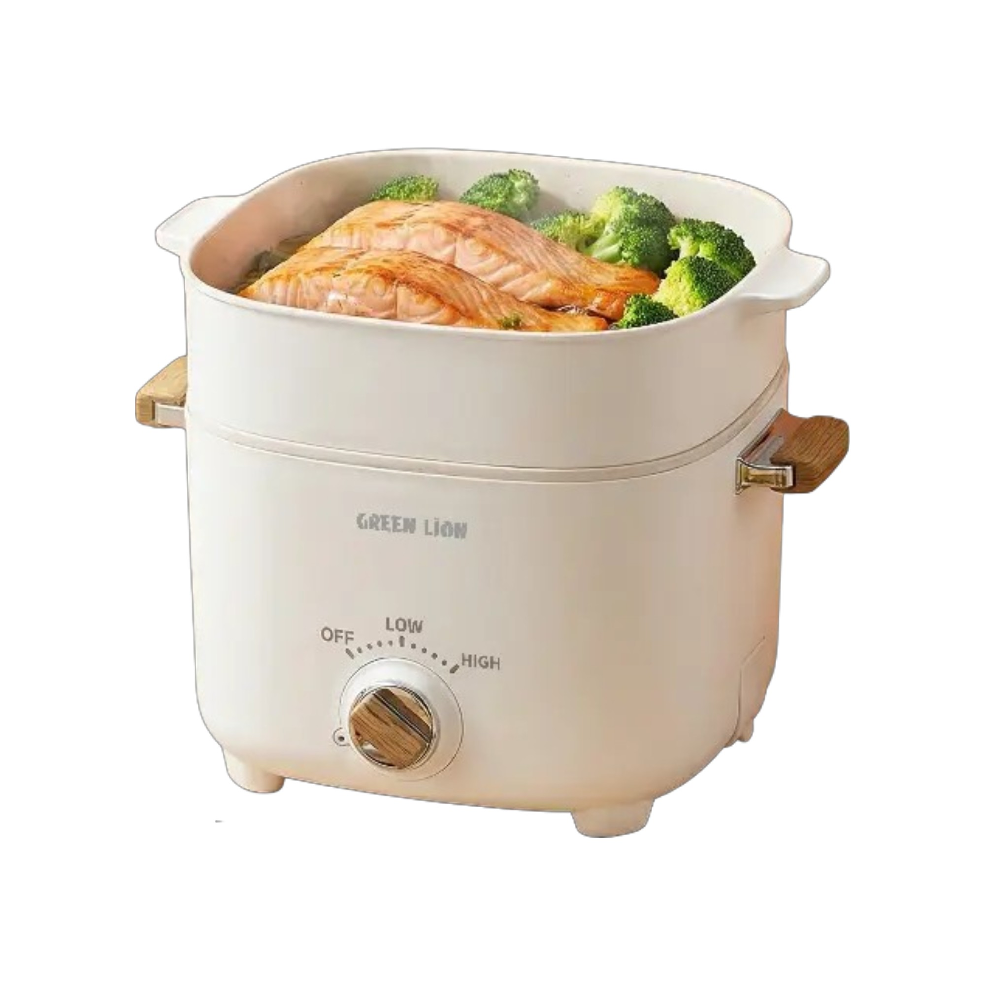 Green Lion Multi-Pot Electric Cooker 2.5L 1000W - White