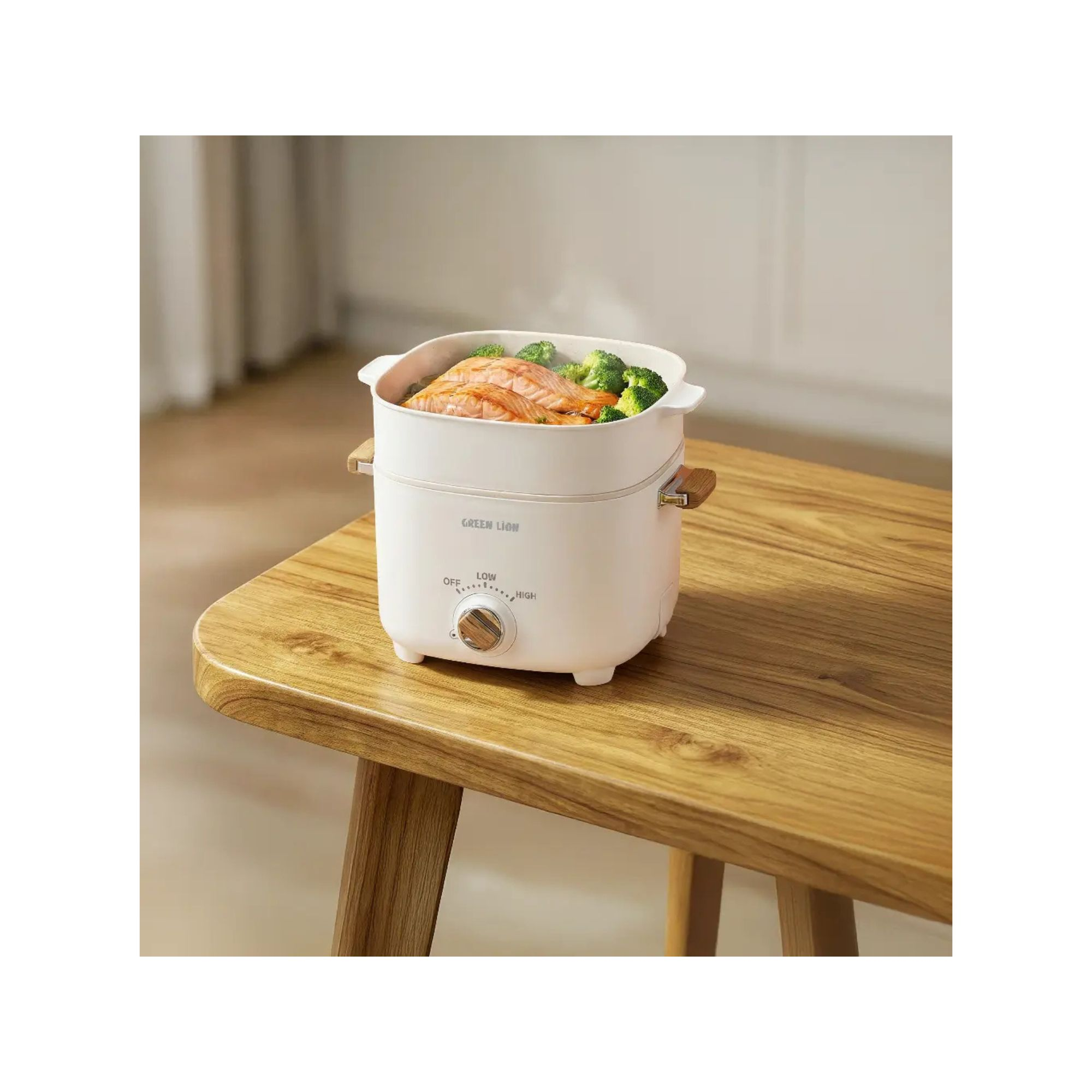 Green Lion Multi-Pot Electric Cooker 2.5L 1000W - White