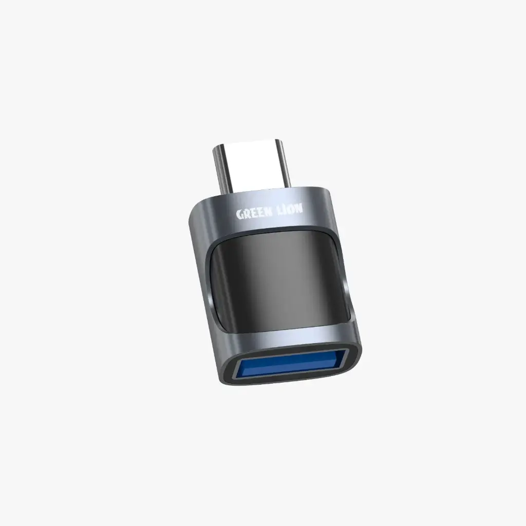 Green Lion OTG ADAPTER USB-A TO USB-C USB 2.0 - Black