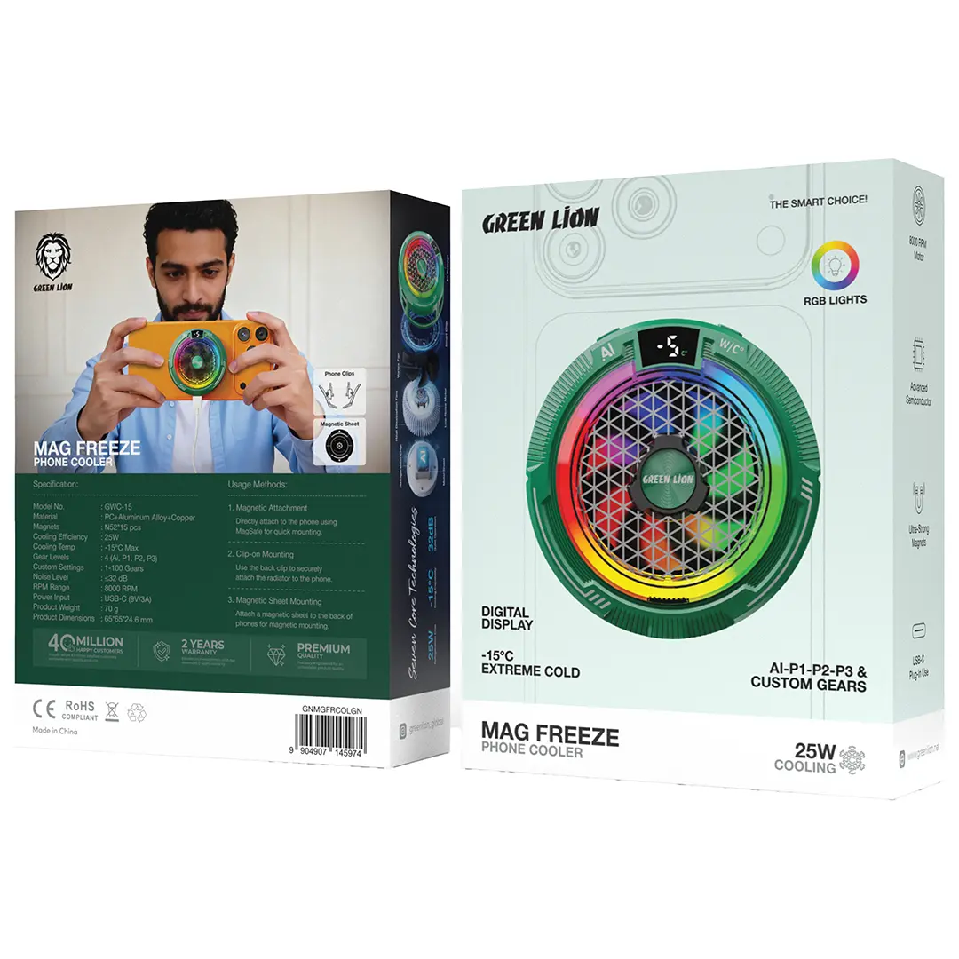 Green Lion MAG FREEZE Magnetic Phone Cooler