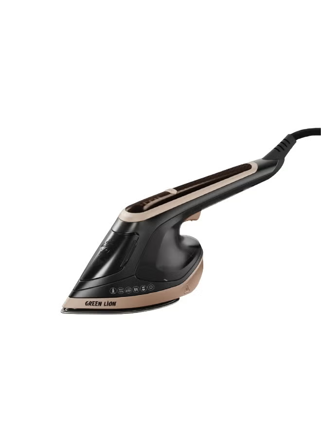 Green Lion 2 in 1 STEAM IRON Garment Steamer - BX300 - Black
