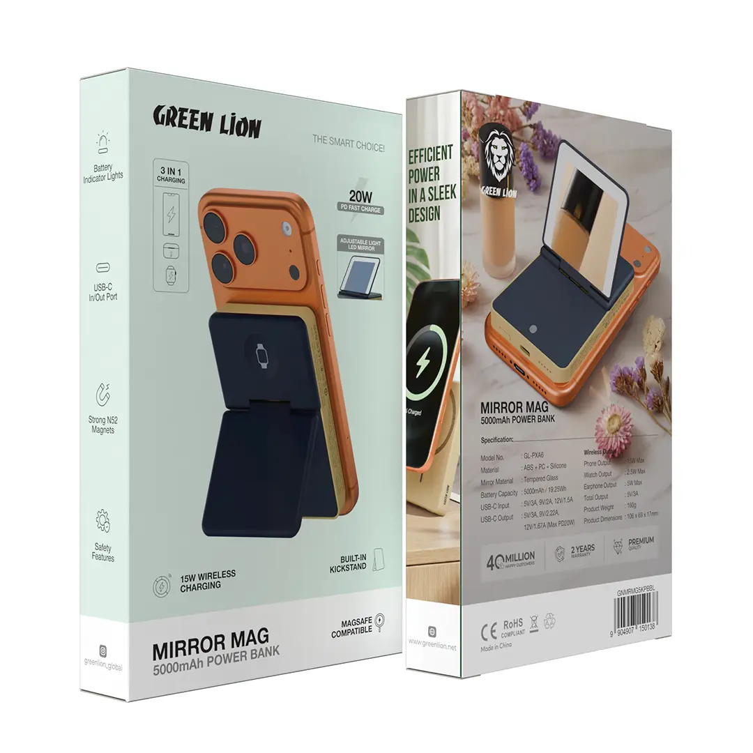 Green Lion MIRROR MAG 5000mAh Power Bank