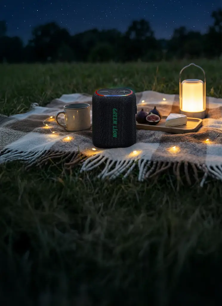 Green Lion WAVE 10 Speaker with 5000mAh Power Bank - Black