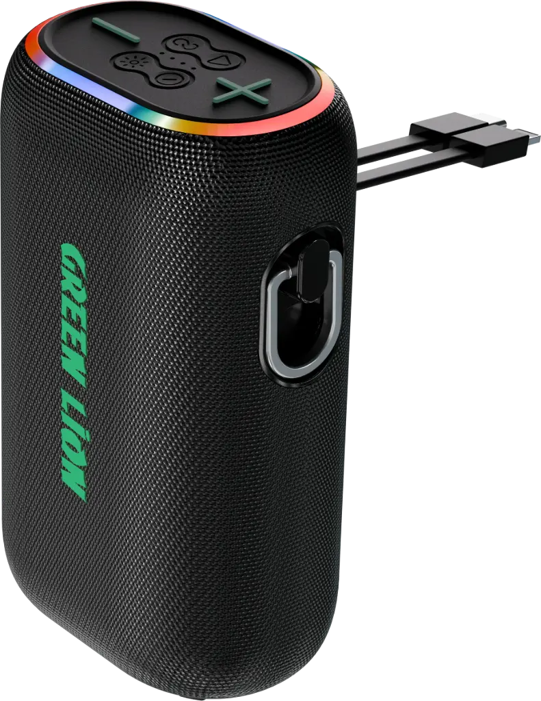 Green Lion WAVE 20 Speaker with 10000mAh Power Bank - Black