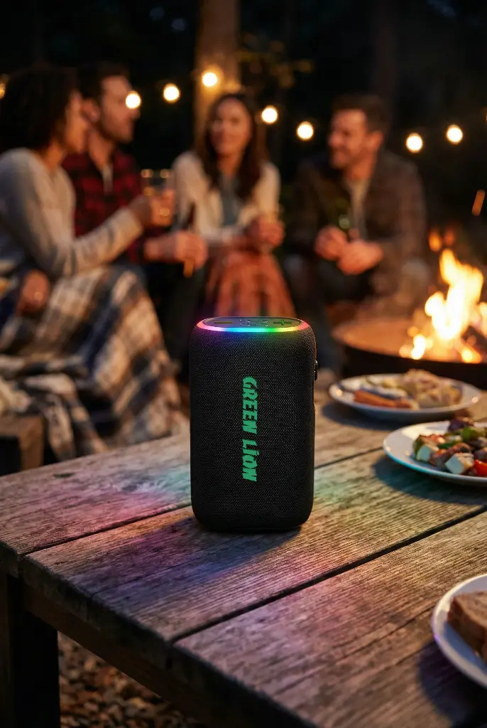 Green Lion WAVE 20 Speaker with 10000mAh Power Bank - Black