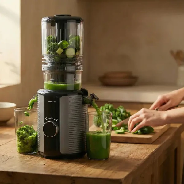 Green Lion SLOW JUICER PRO Cold Press Juicer 1.2L - Black