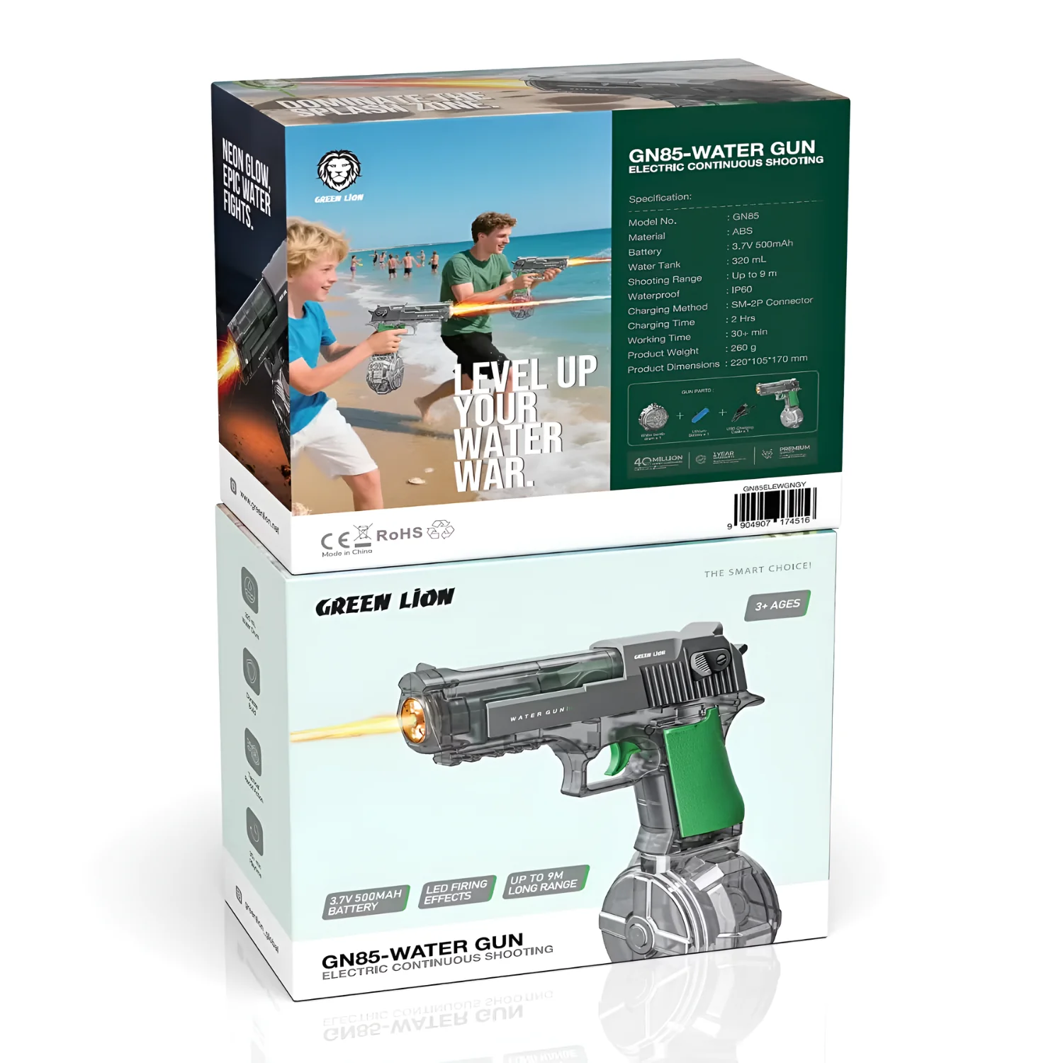 Green Lion GN85-Electric Water Gun - Blue
