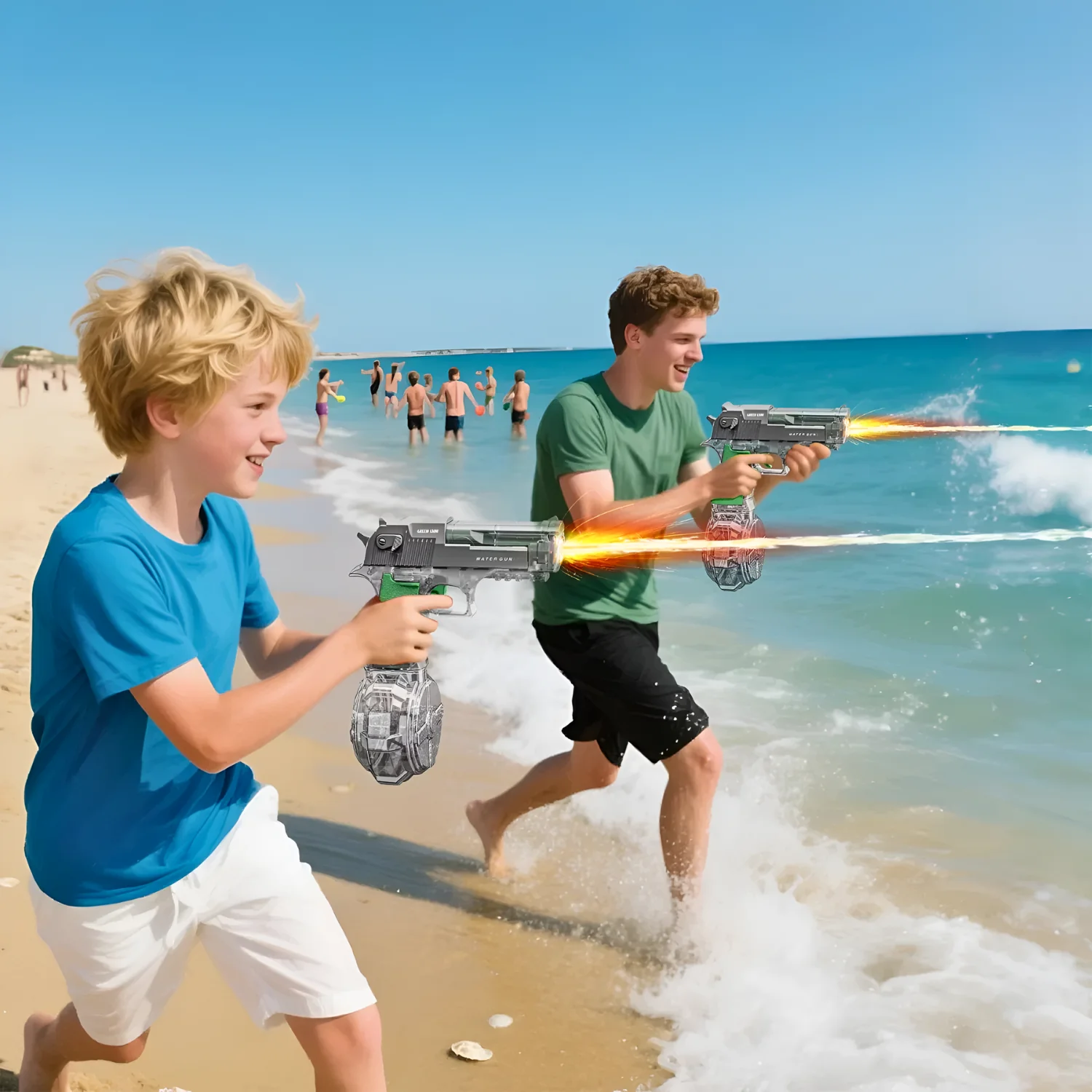 Green Lion GN85-Electric Water Gun - Blue