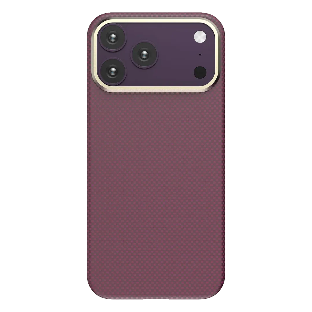 Levelo Sergei 1500D Kevlar Case For iPhone 18 Pro Max - Burgundy