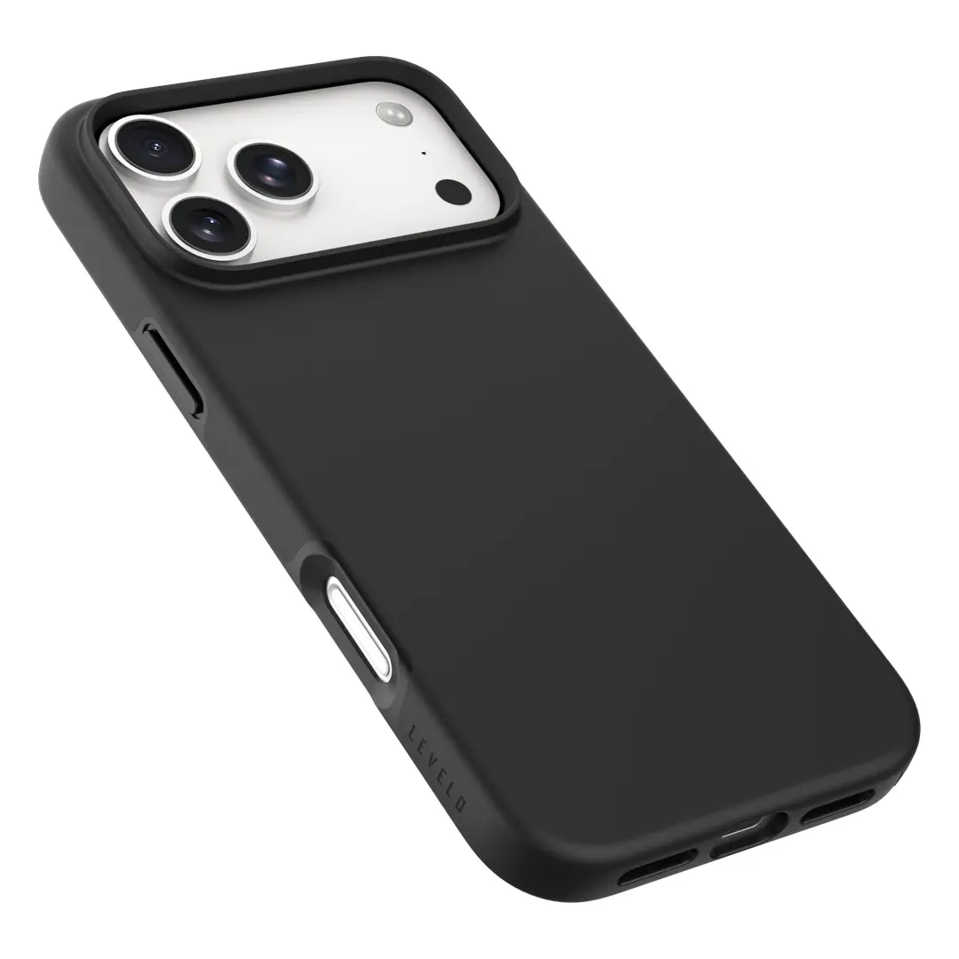 Levelo Dale MagSafe TPU+PC Solid Case For iPhone 18 Pro Max - Black