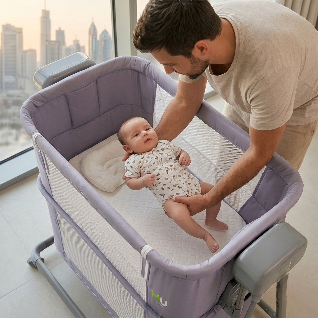 سرير هزاز متعدد الوظائف AUTO SWING HBA-1002