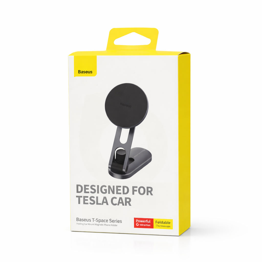 حامل جوال مغناطيسي للسيارة Baseus T-Space مناسب لسيارات Tesla