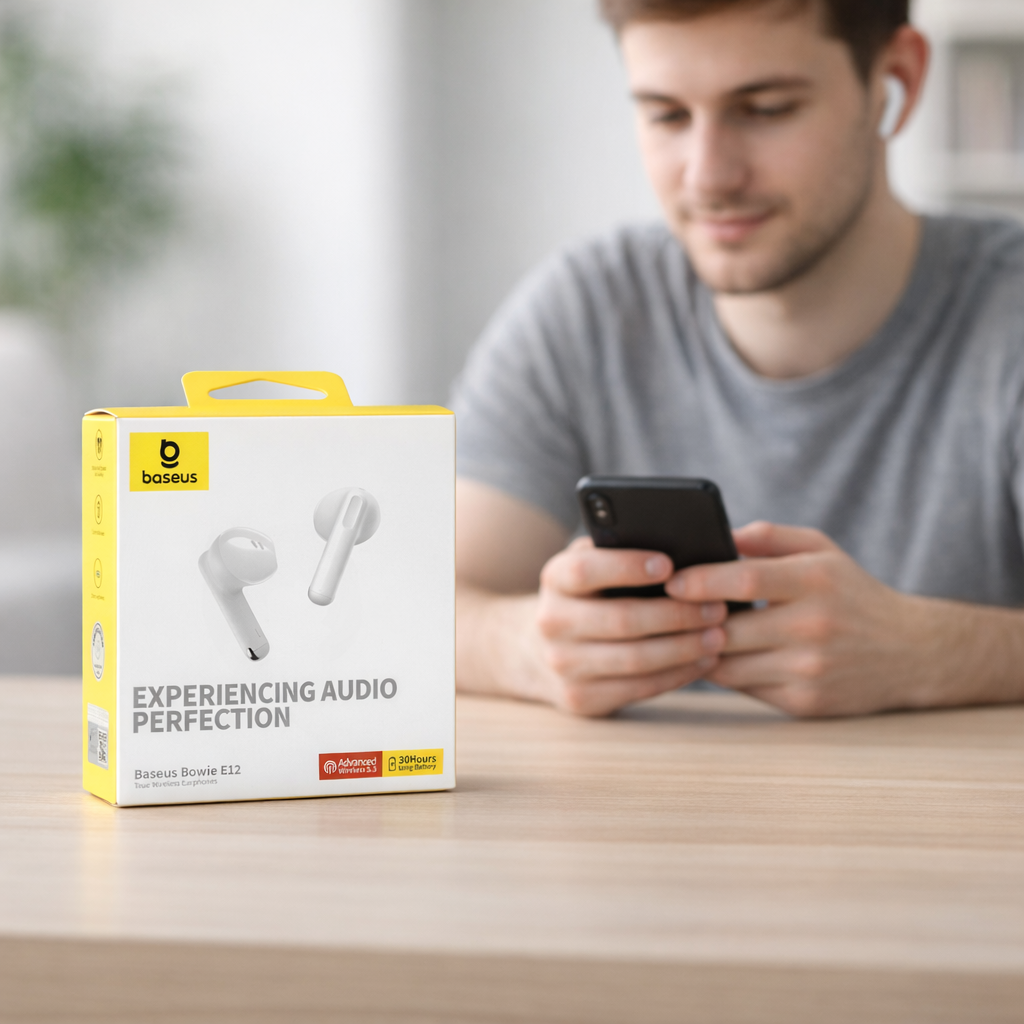 سماعات Baseus Bowie E12 اللاسلكية بتقنية Bluetooth 5.3