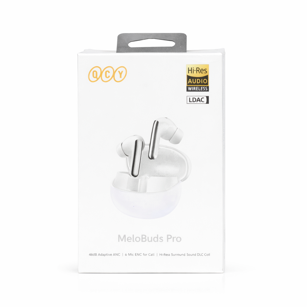 سماعات QCY MeloBuds Pro اللاسلكية مع Hi-Res Audio وLDAC وإلغاء الضوضاء التكيفي ANC