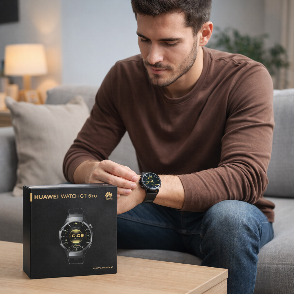 ساعة HUAWEI Watch GT 6 Pro الذكية مع تتبع الصحة واللياقة البدنية