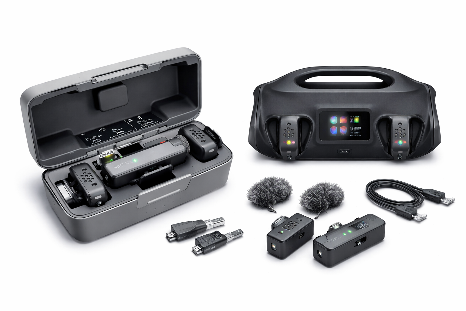 DJI Mic Mini Wireless Microphone System Dual Transmitters with Charging Case