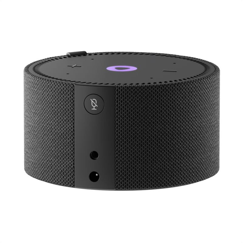 Yango Yasmina Mini AI Smart Speaker with LED Clock, 10W Sound, 4 Microphones, Wi-Fi & Bluetooth – Black