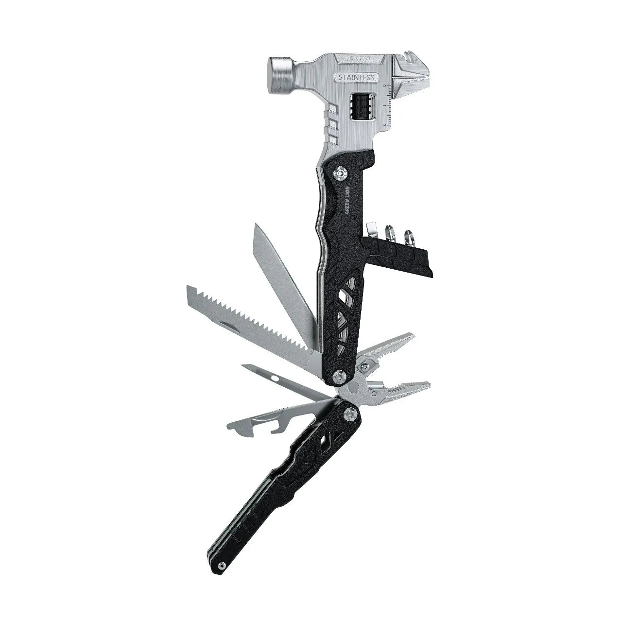 Green Lion 18-in-1 Multi-Tool Hammer – Camping Survival Tool