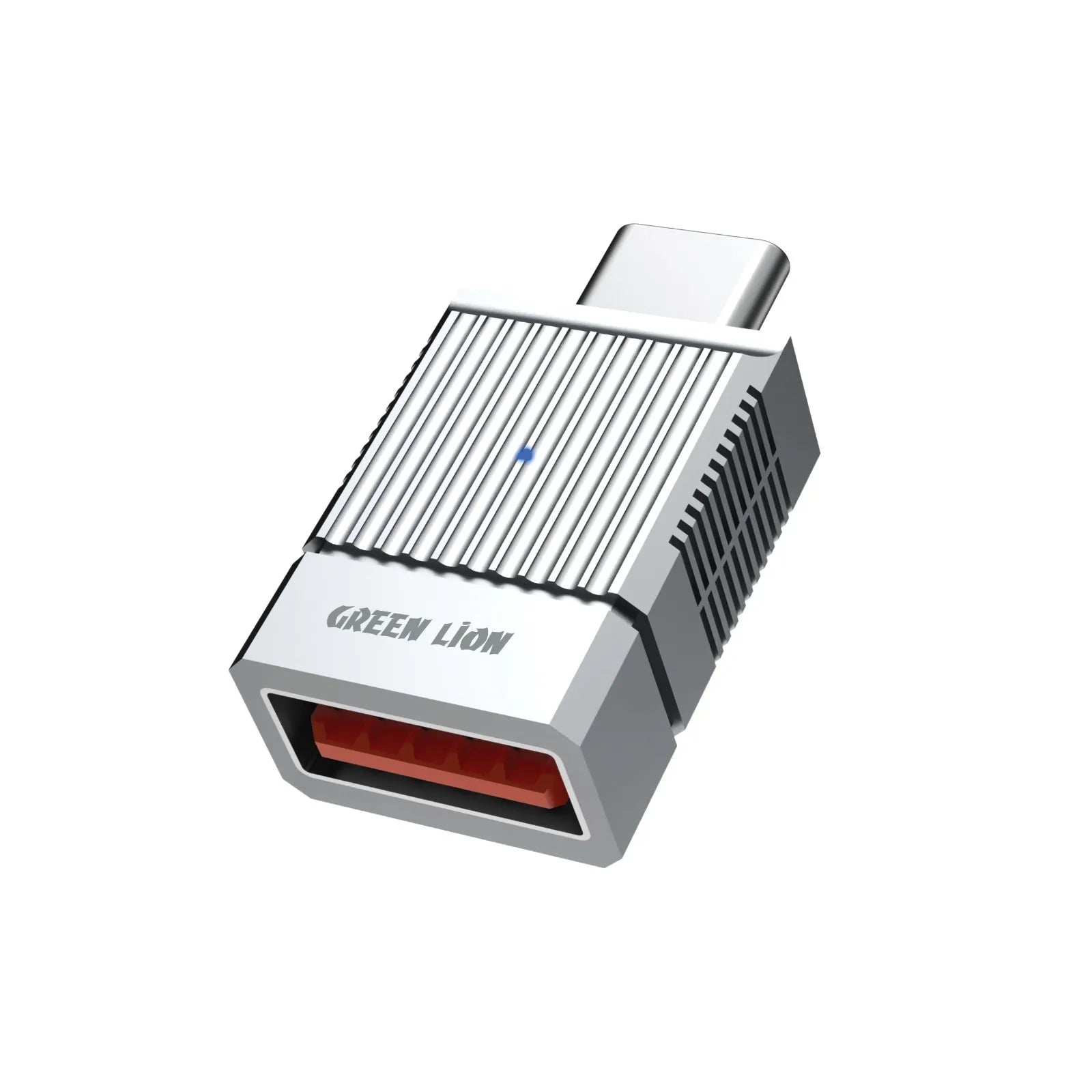 Green Lion 2 in 1 OTG Adapter USB-A to USB-C 120W 10Gbps Gray