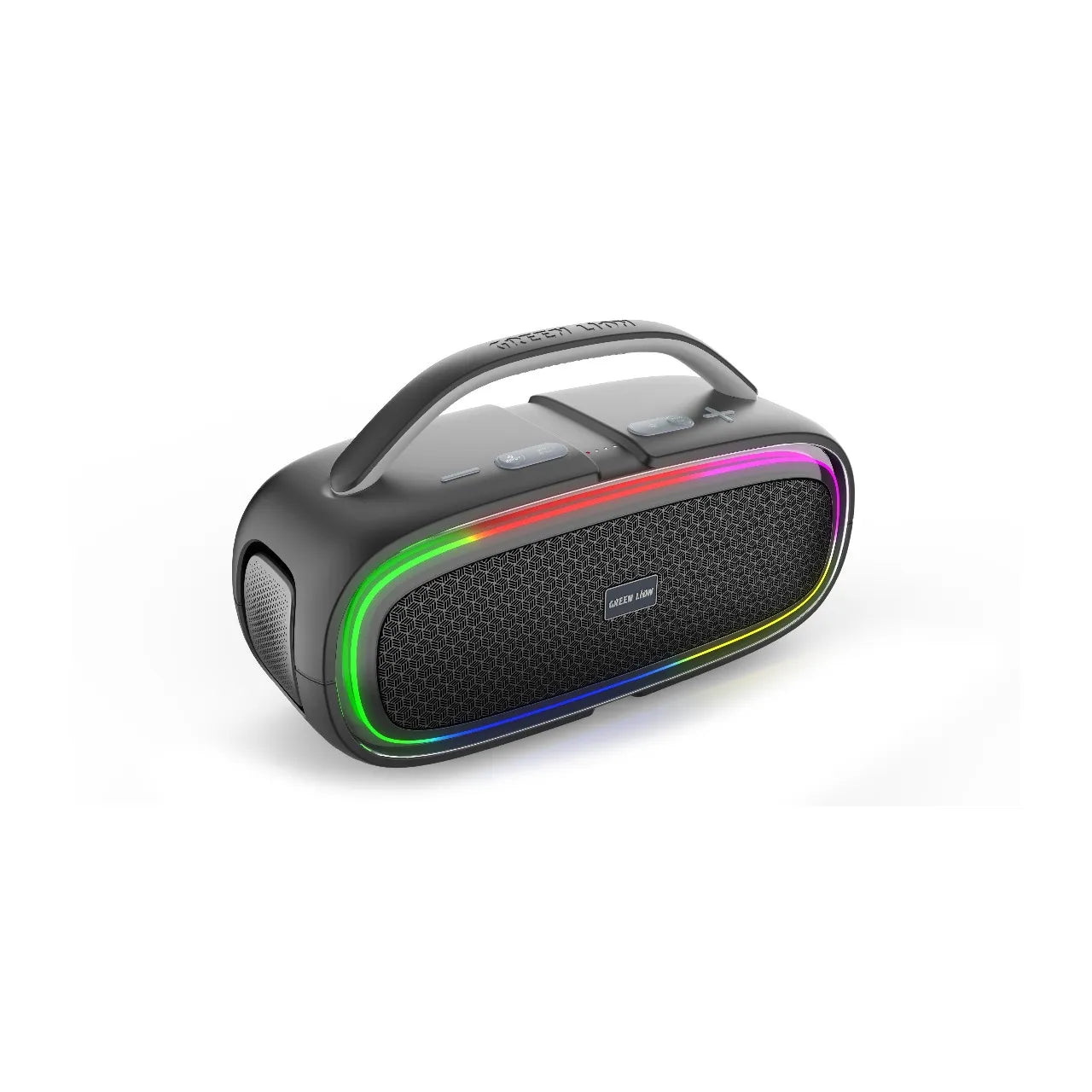 Green Lion Beam Plus Wireless Speaker – Portable Bluetooth Speaker with RGB Lights – Black