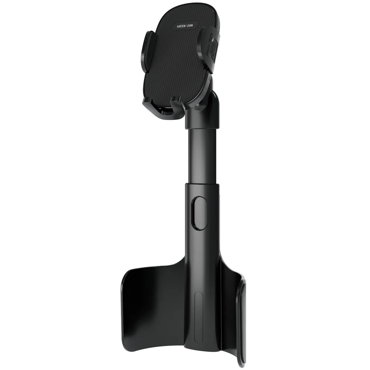 Green Lion GX-63 Adjustable Cup Holder Car Phone Mount for 4.0–7.0 Inch Phones – Black