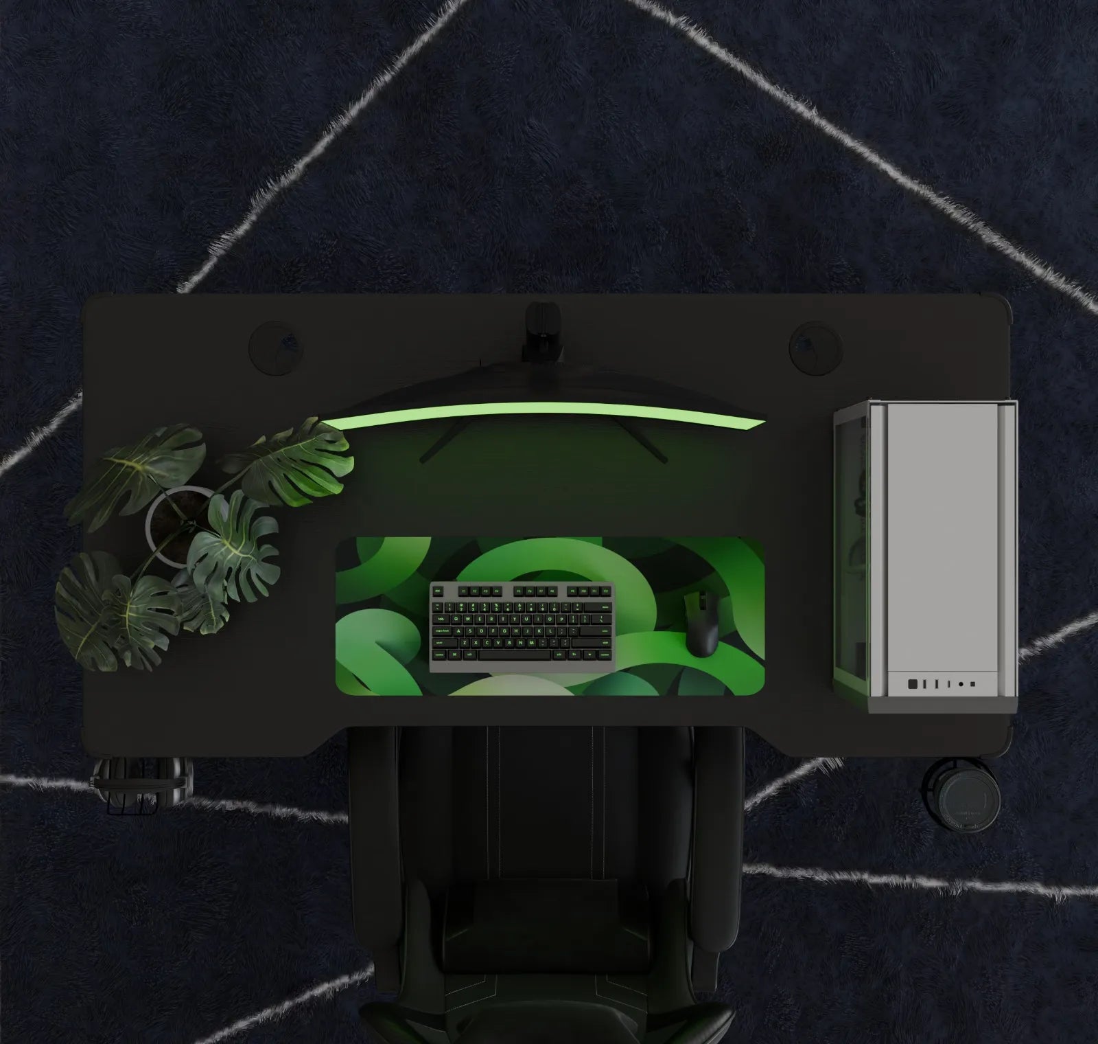 شاشة الألعاب Green Lion Enigma مقاس 27 إنش بدقة Full HD وتردد 240Hz مع RGB – أسود