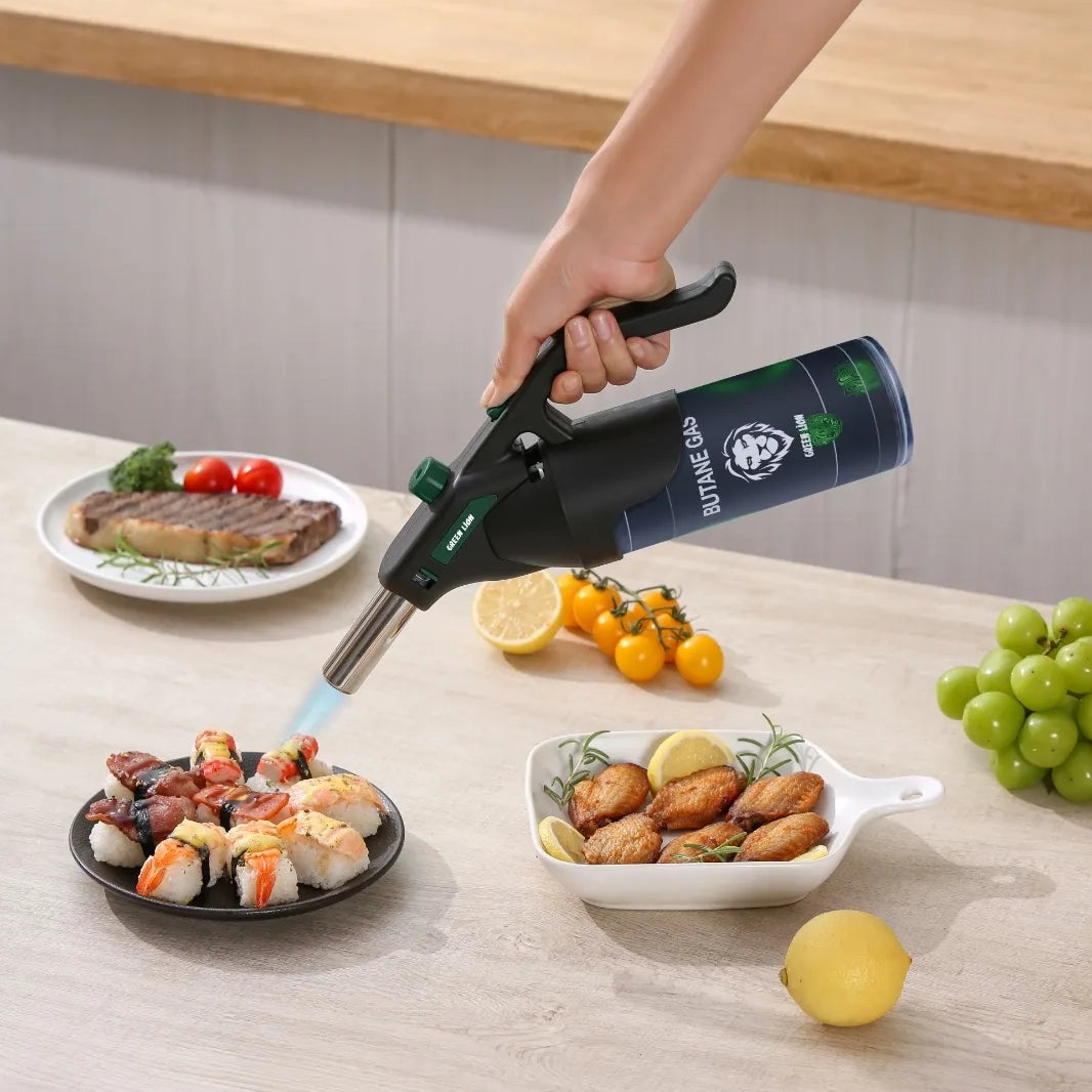 ولاعة الشعلة Green Lion Fire Flame المقاومة للهواء بحرارة 1300°C – أسود