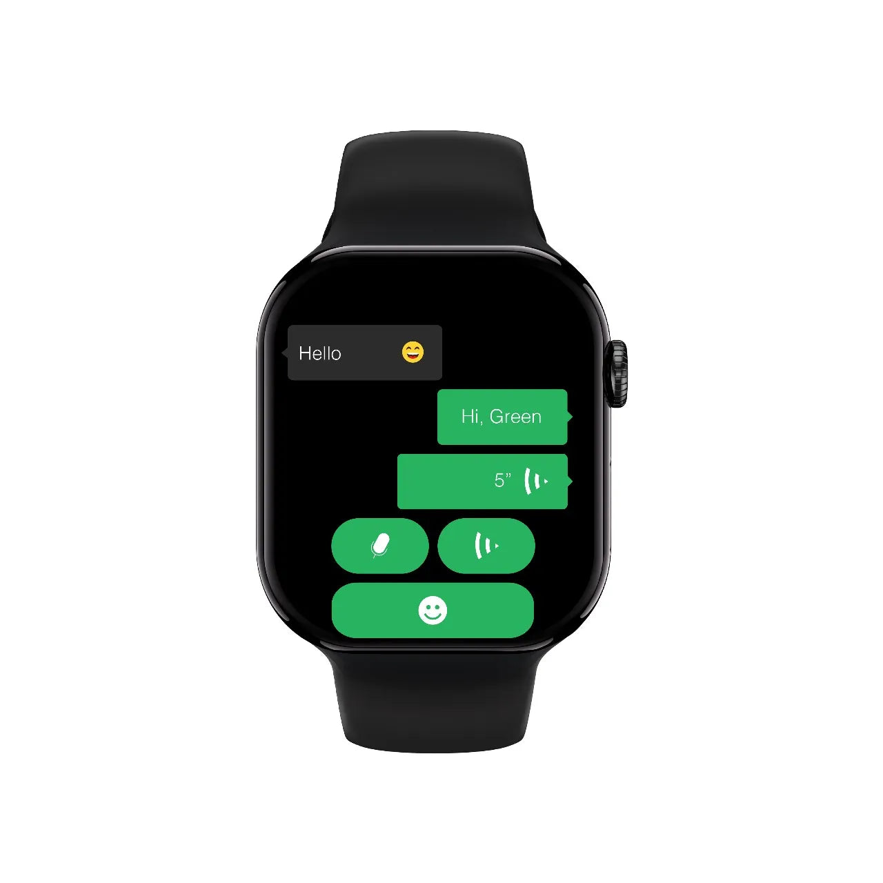 Green Lion Flex 46 Smart Watch 2.06" IPS Display with BT Calling & AI Assistants – Black
