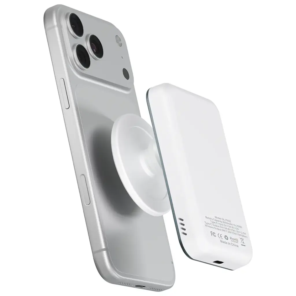 باور بانك Green Lion Grip Mag بسعة 5000mAh و PD 30W - أسود