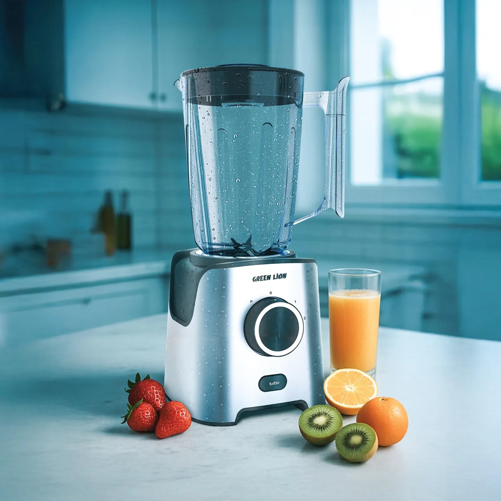 Green Lion Jet Blend Pro Juice Blender 650W with Grinder & 1.8L PC Jar – Gray
