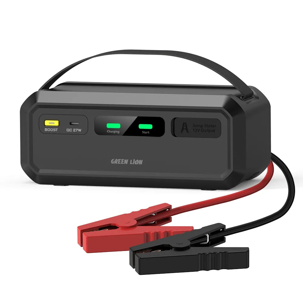 Green Lion Super Capacitor 12V Car Jump Starter 1000A QC 27W – Black
