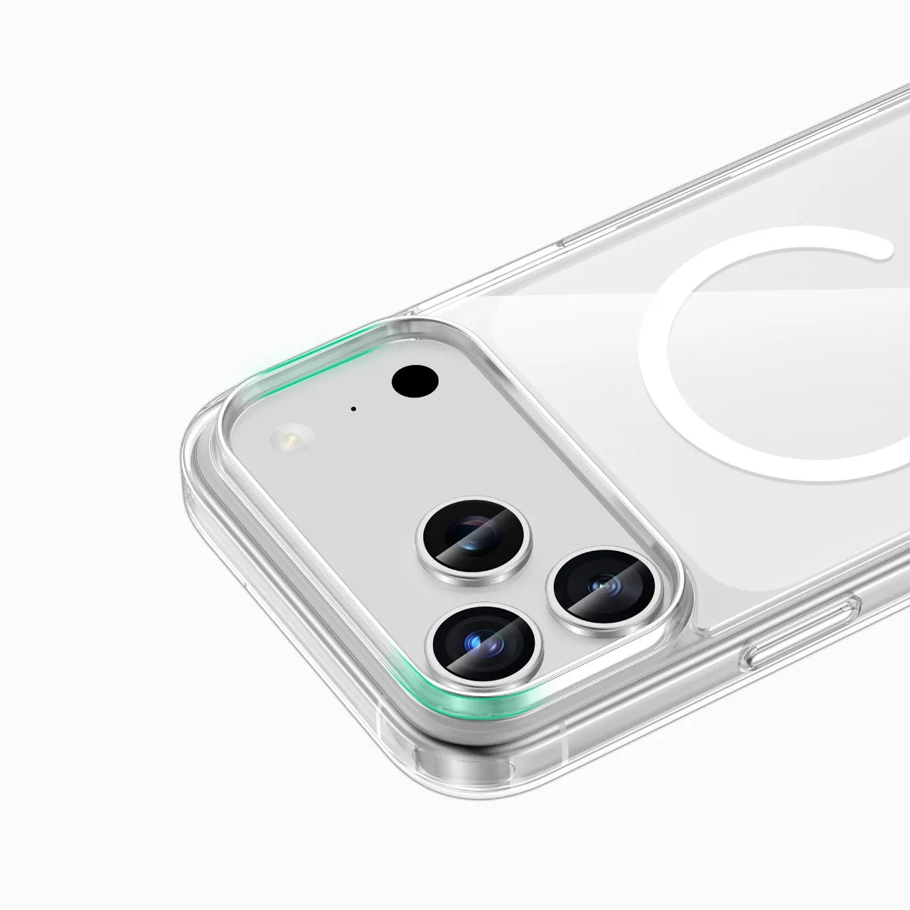 كفر Green Lion MagSafe شفاف كريستال لهاتف iPhone 17 Pro Max – شفاف