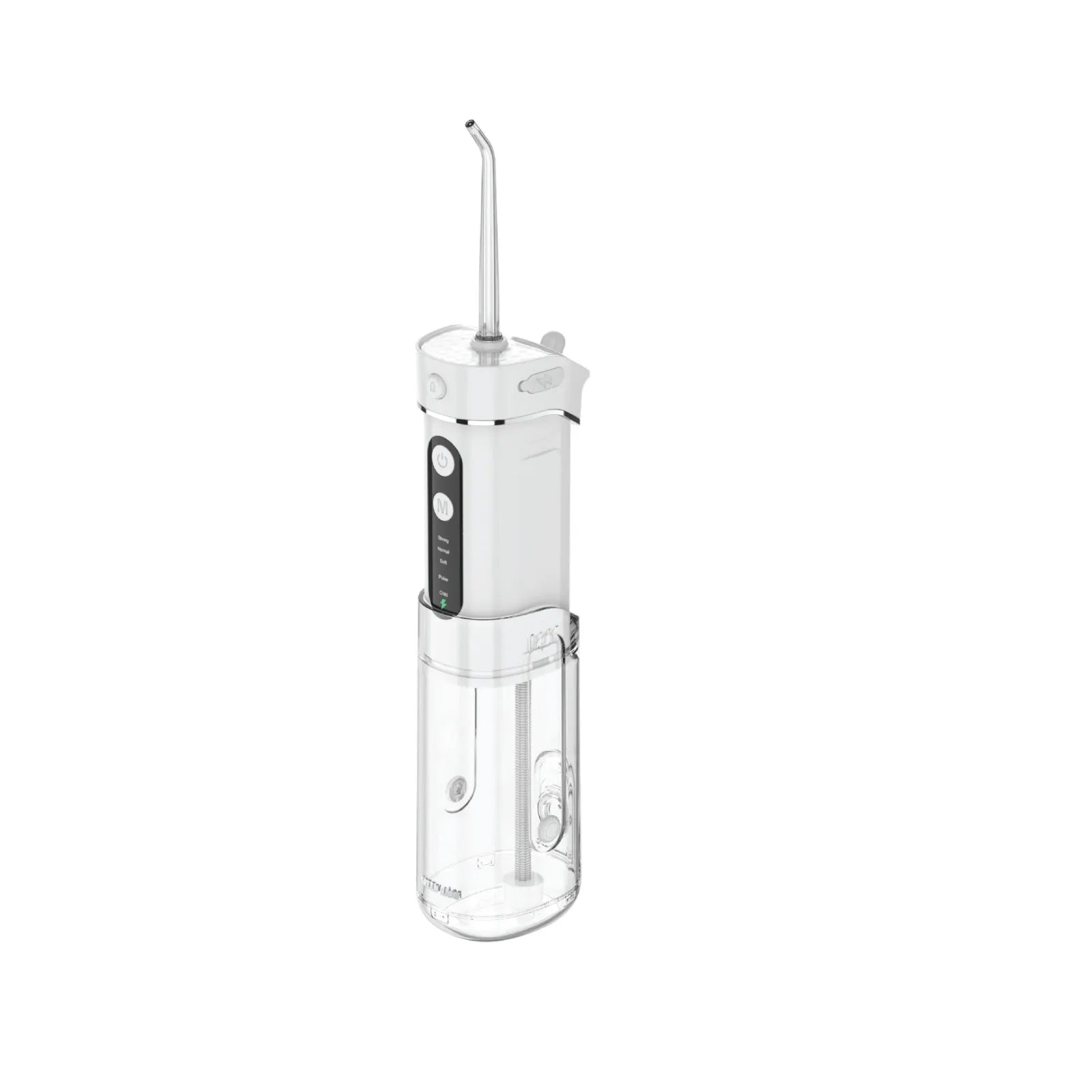 جهاز Green Lion Portable Oral Irrigator لتنظيف الأسنان بالماء 180ML مقاوم للماء IPX7 – أسود / أبيض