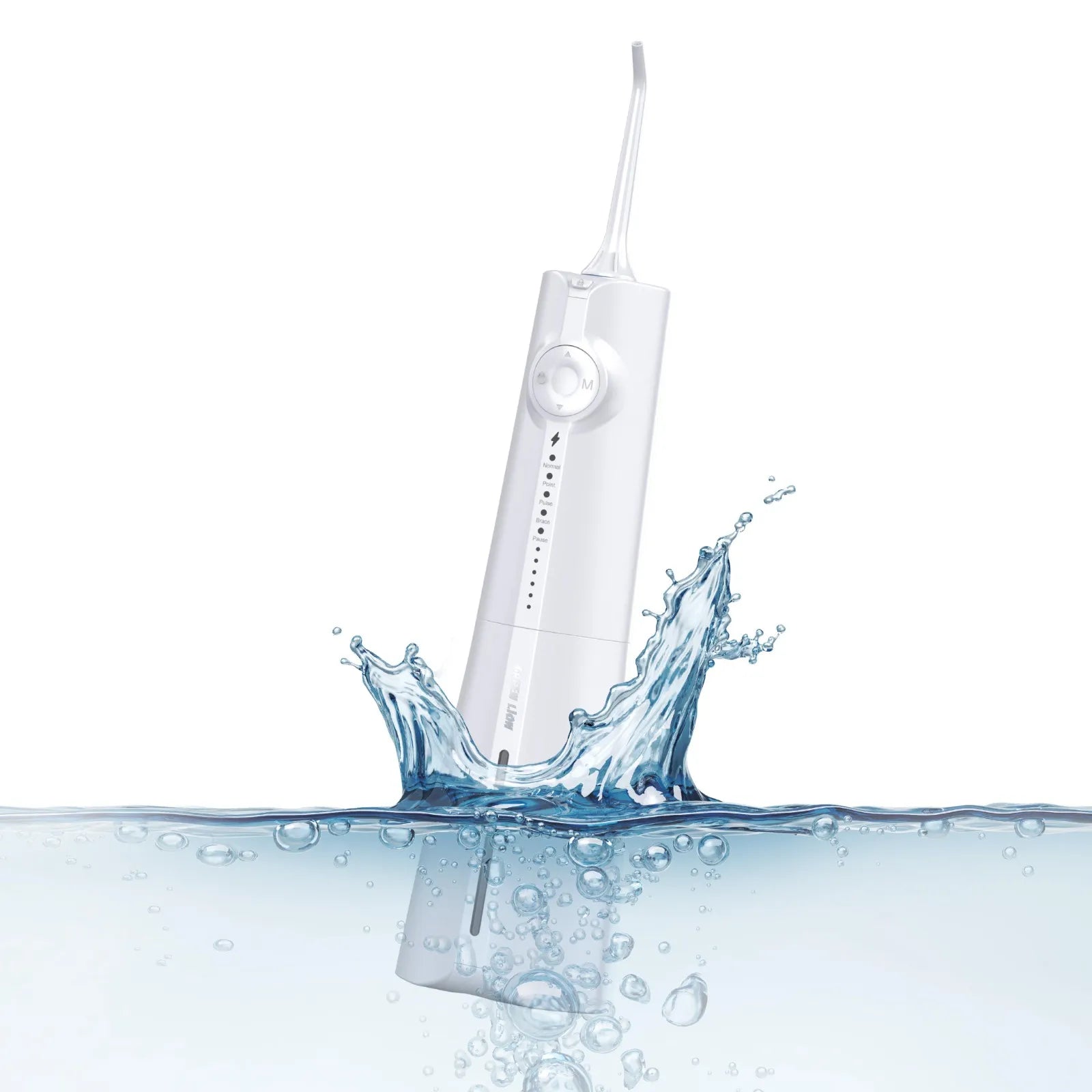 جهاز Green Lion Portable Oral Irrigator لتنظيف الأسنان بالماء 300ML مقاوم للماء IPX7 – أسود / أبيض