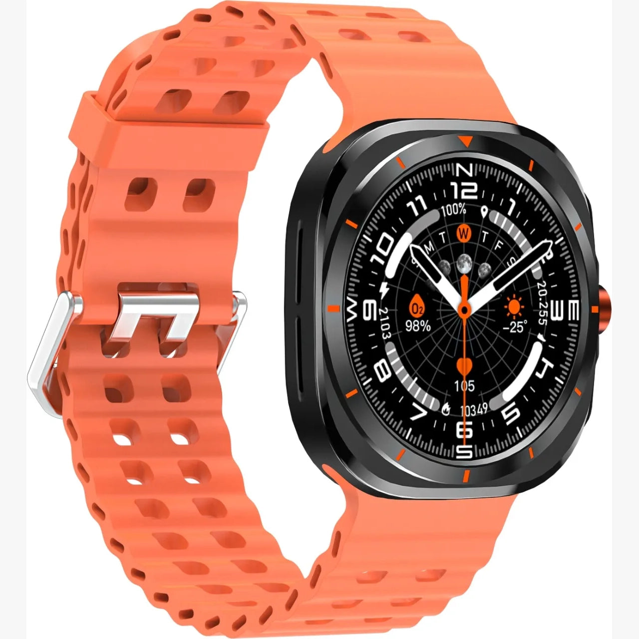 Green Lion Strive Smart Watch 1.52" IPS Display Bluetooth Calling IP65 – Orange