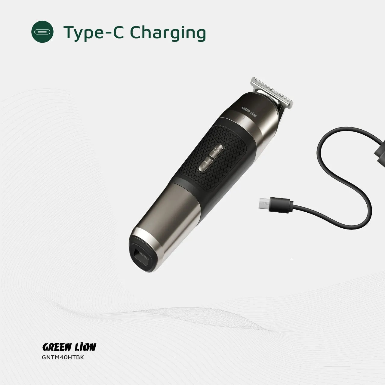 ماكينة الحلاقة Green Lion Trim Master 5 في 1 قابلة للشحن Type-C – أسود