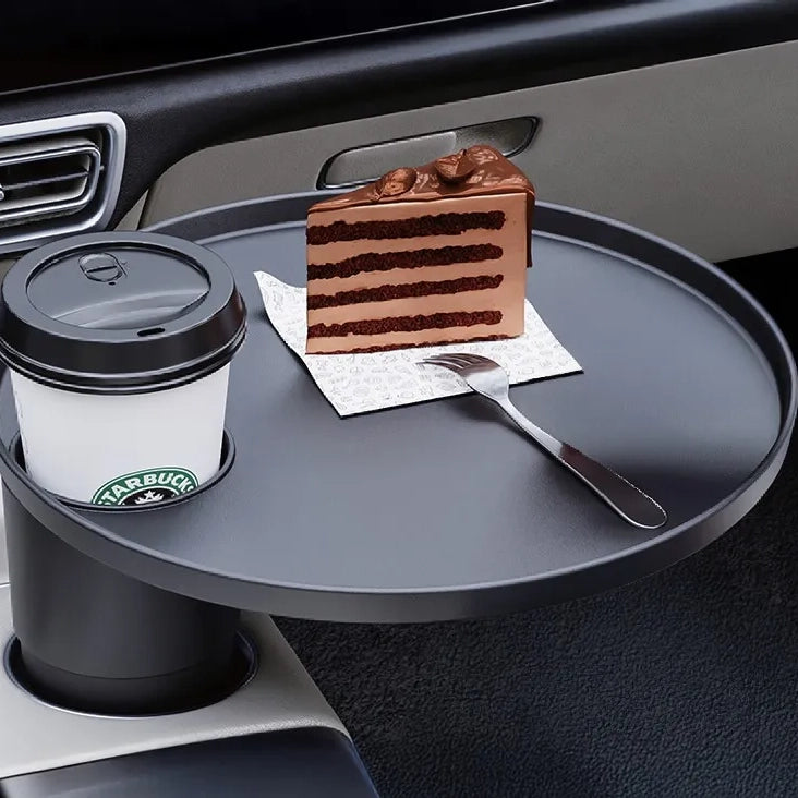 صينية Green Lion Travel Tray لحامل أكواب السيارة متعددة الاستخدامات – أسود