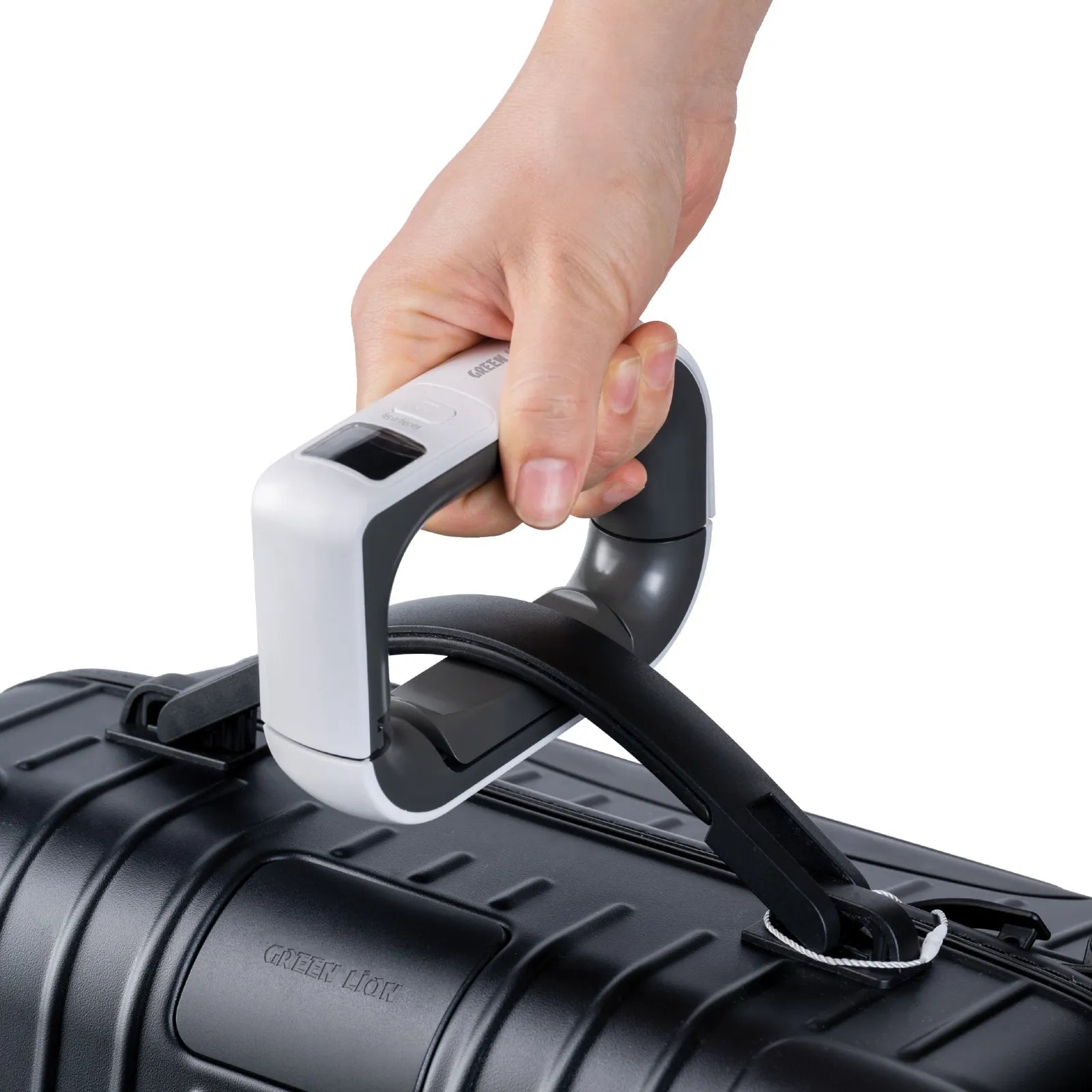 ميزان Green Lion Travel Mate الرقمي للحقائب حتى 50KG بتصميم محمول – أبيض