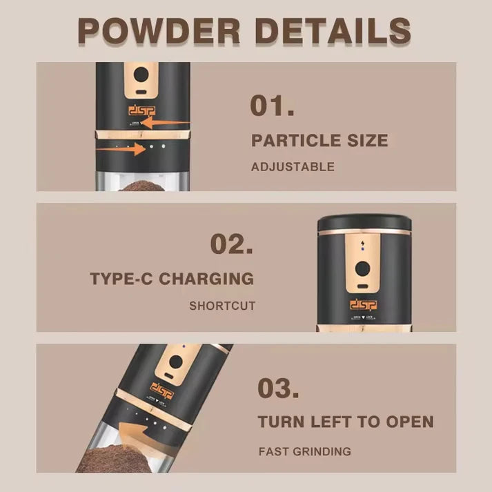 DSP KA3129 Rechargeable Coffee & Spices Grinder