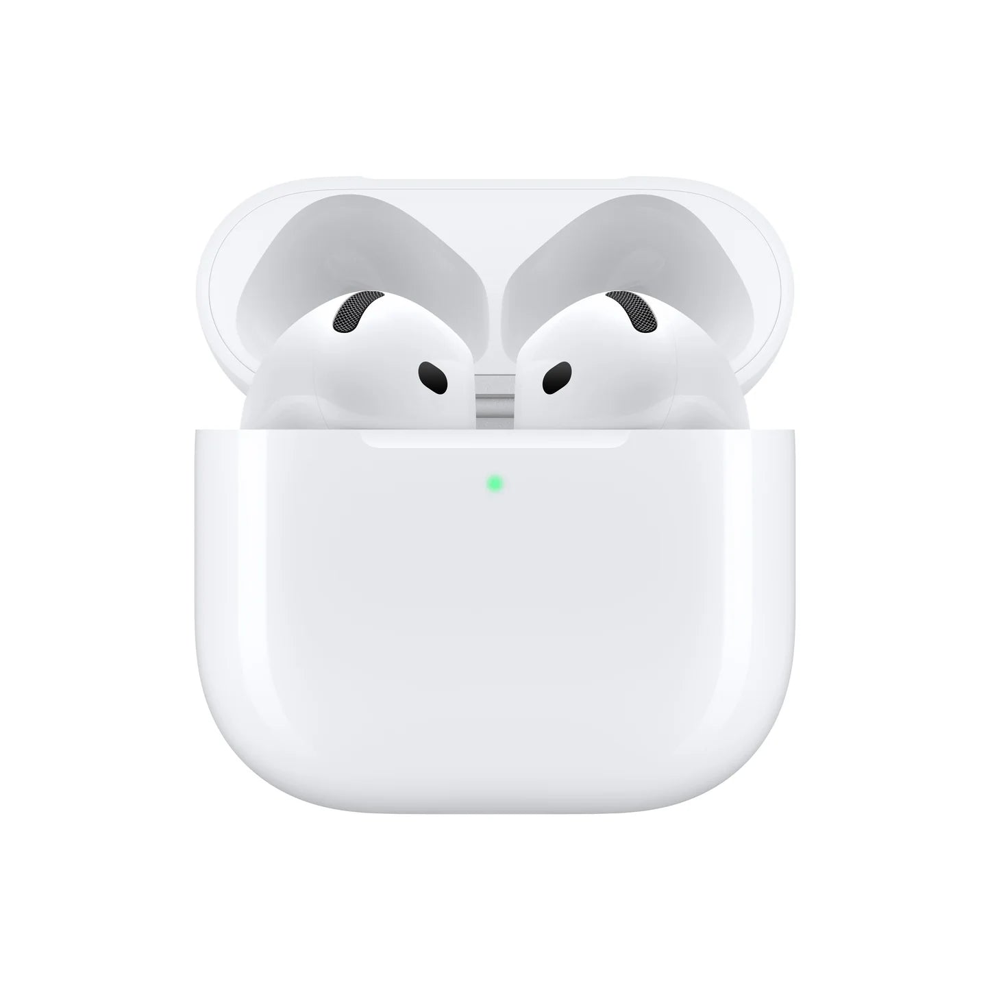 Apple AirPods 4 مع علبة شحن USB-C – سماعات لاسلكية بتقنية Personalized Spatial Audio – أبيض