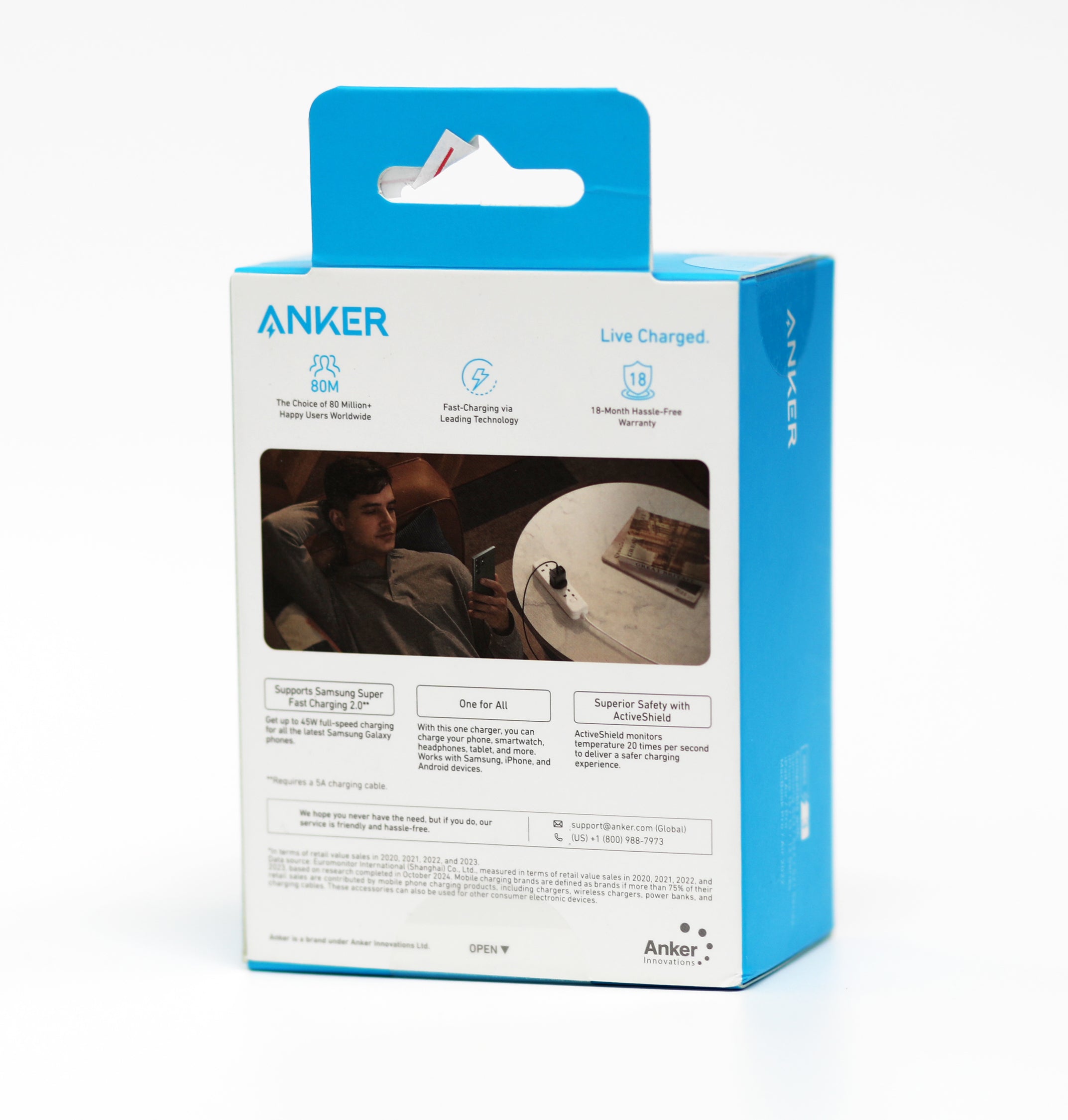 شاحن Anker Ace السريع 45 واط USB-C – شاحن جداري فائق السرعة