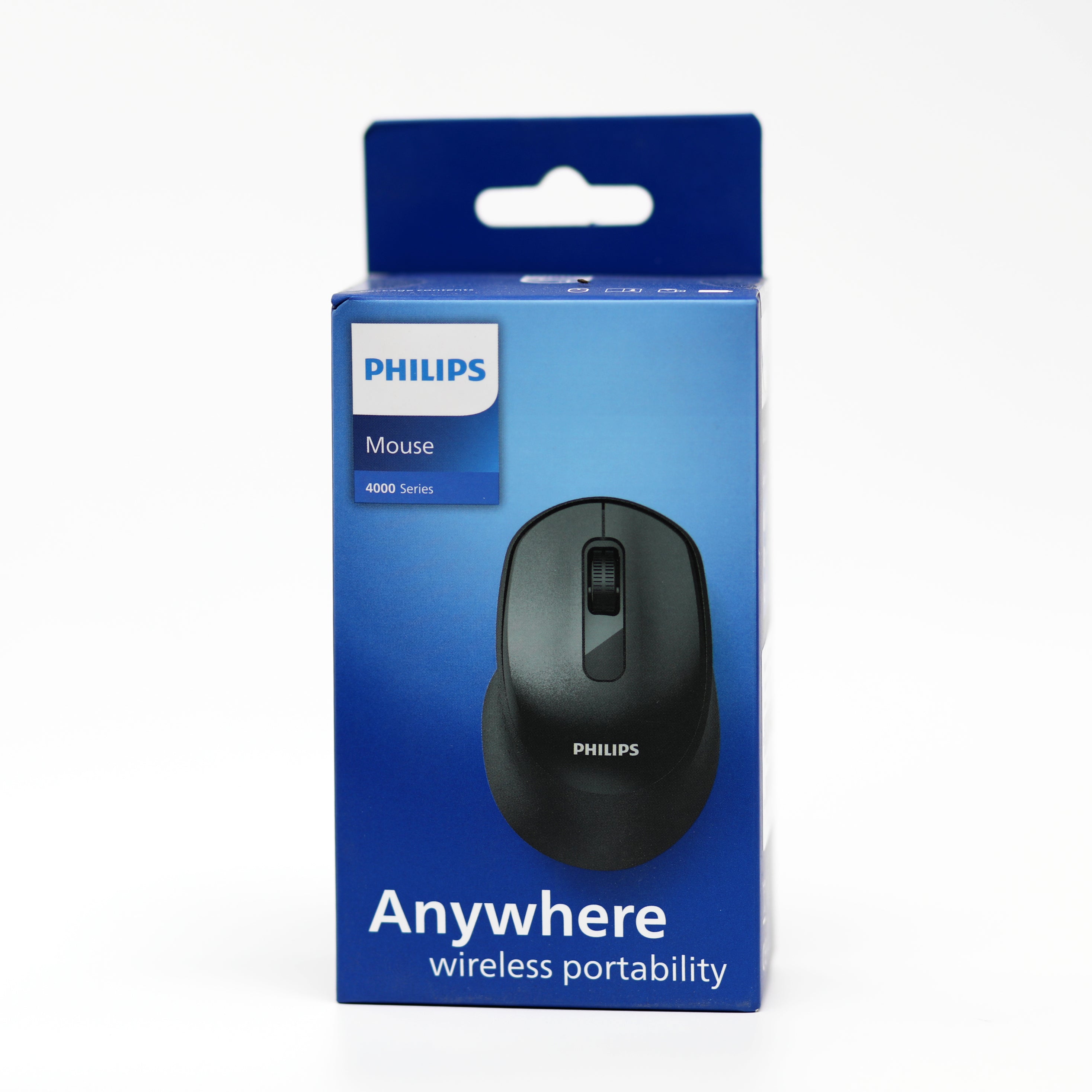 ماوس Philips اللاسلكي سلسلة 4000 مع اتصال مزدوج Bluetooth و 2.4GHz