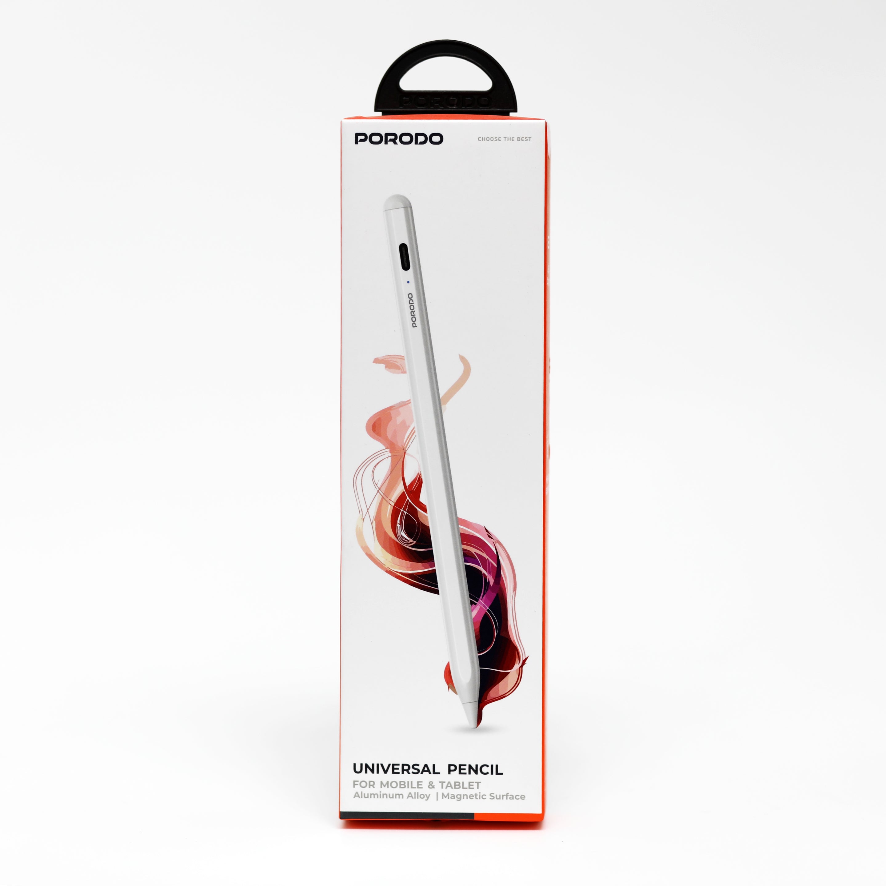 Porodo Universal Smart Pencil with Touch Switch - Black & White